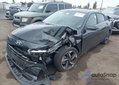 2023 Hyundai Elantra Limited z USA, uszkodzony, nr VIN 5NPLP4AG0PH114850